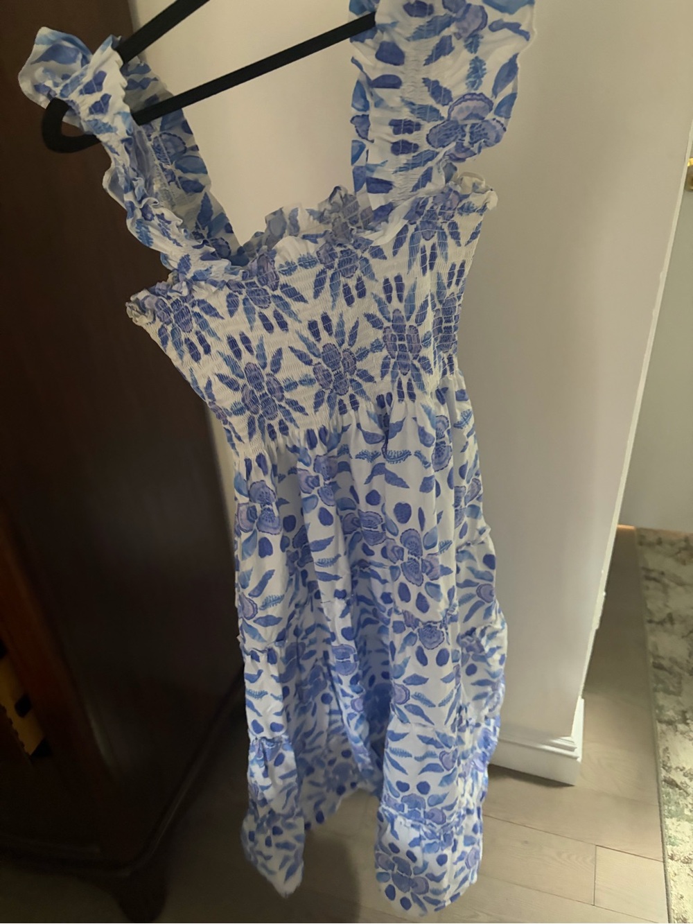 Hill House the Ellie Nap Dress Blue Floral - XS - Picture 5 of 5
